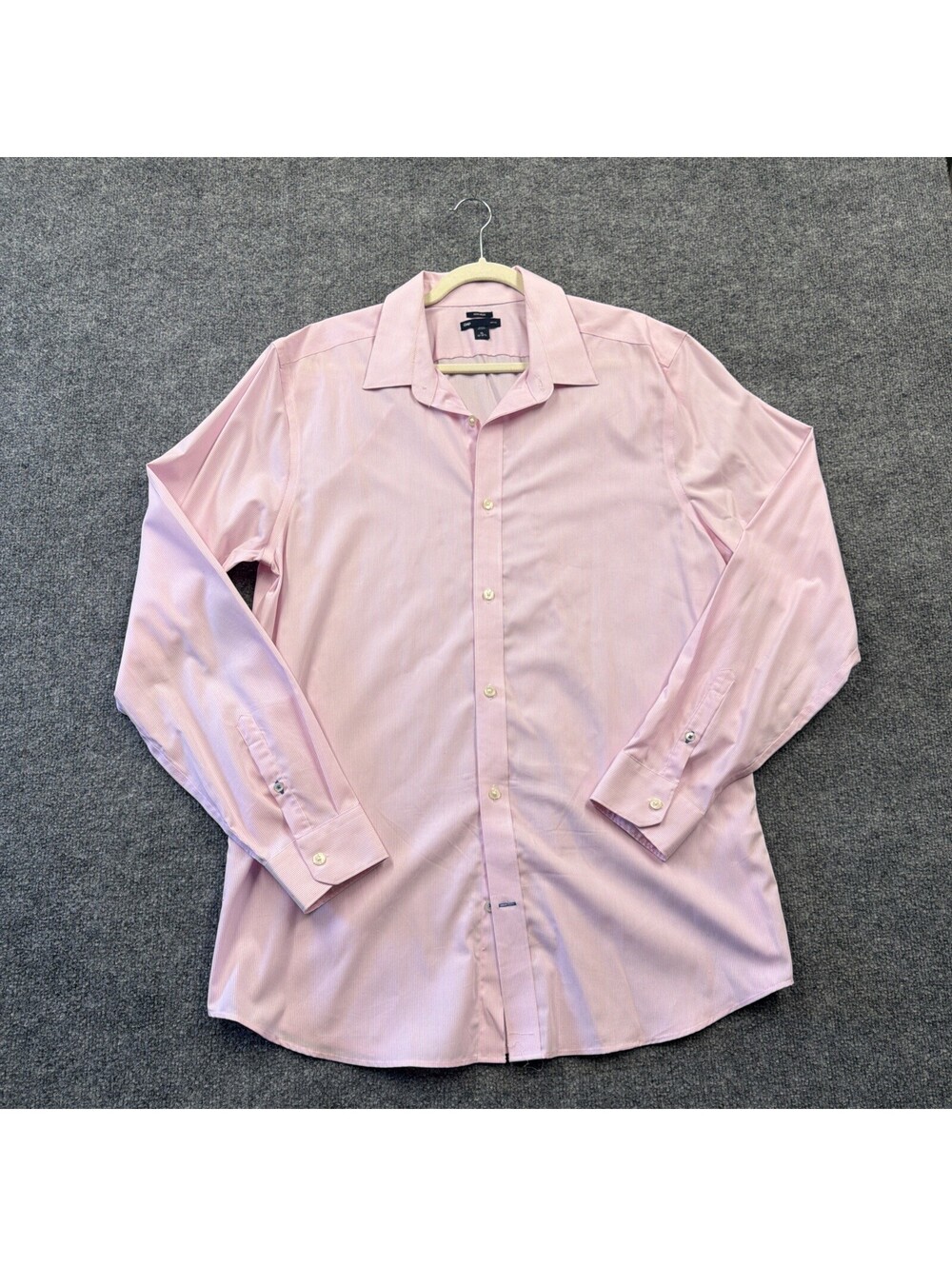 Men’s Gap Slim Fit XL 17 1/2 " Neck Pink Dress Shirt Button Down